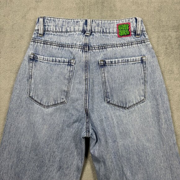 EMPYRE Tori Womens 0 Distressed Y2K Skate Jeans Relaxed Denim High Waist Ripped - Picture 6 of 11